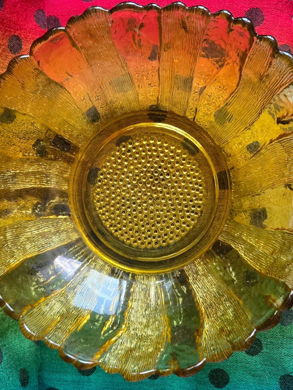 Vintage Sunflower Bowl